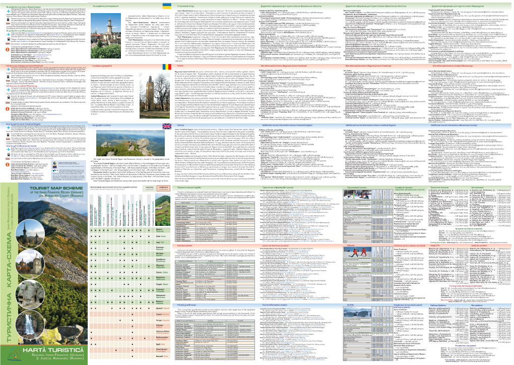 Page2-Tourist Map Scheme of the Ivano-Frankivsk Region(Ukraine