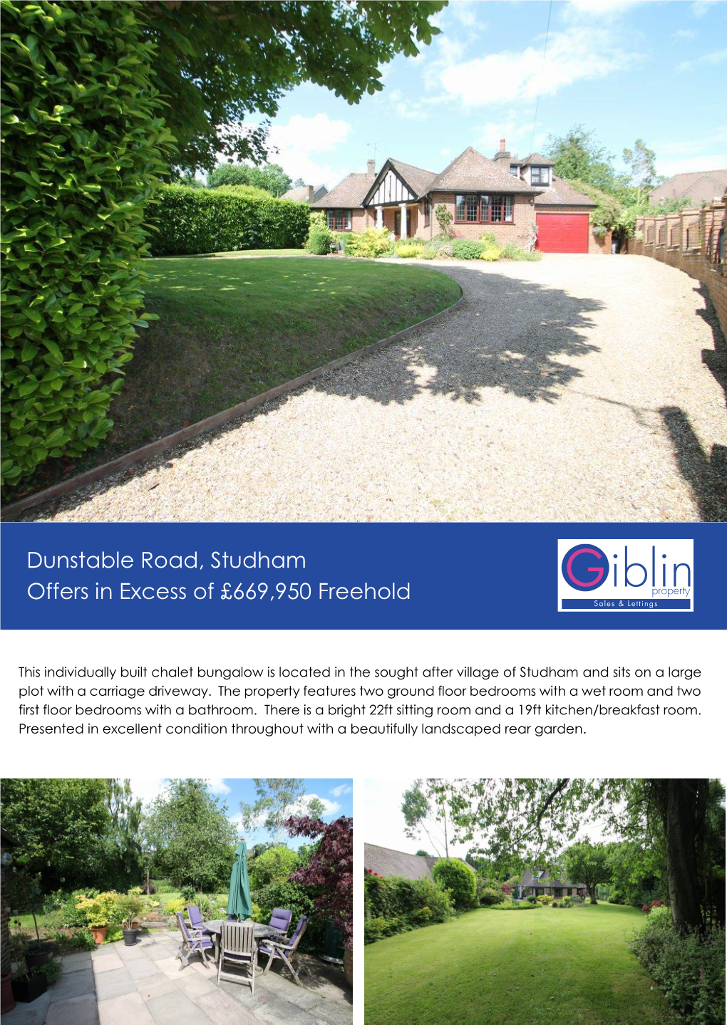 Dunstable Road, Studham Offers in Excess of £669,950 Freehold