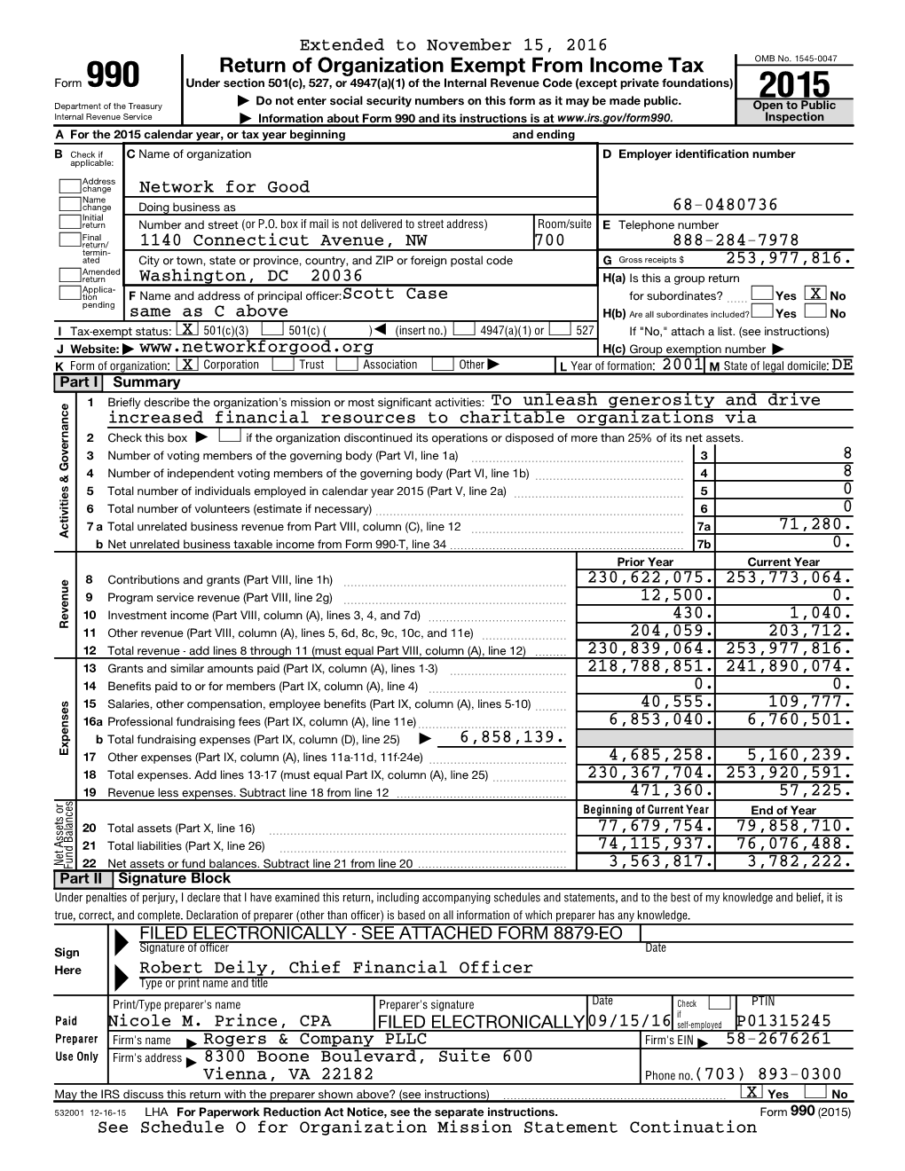 Return of Organization Exempt from Income Tax OMB No