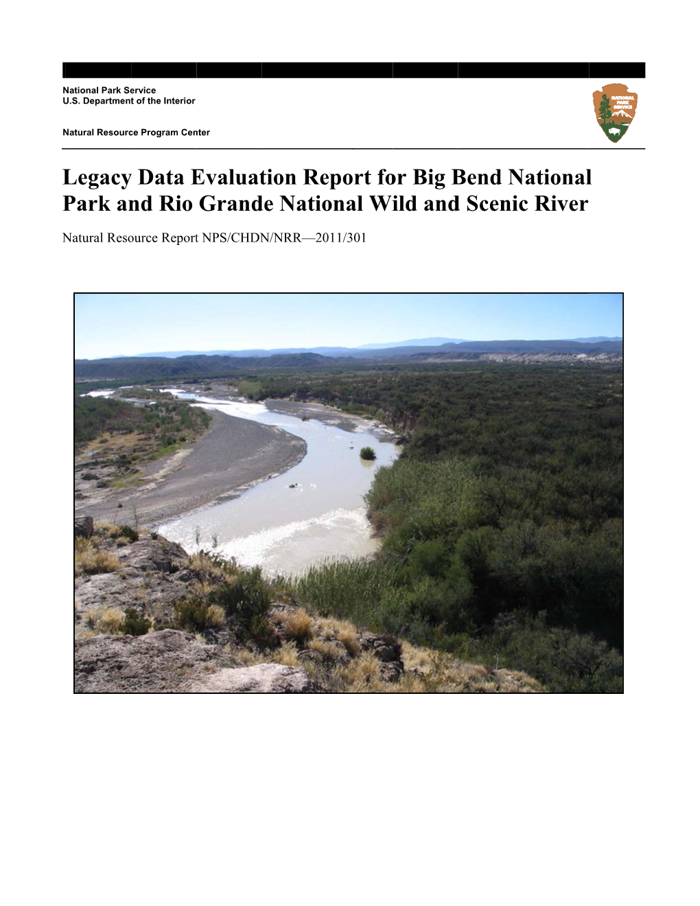 Legacy Data Evaluation Report for Big Bend National Park and Rio Grande National Wild and Scenic River