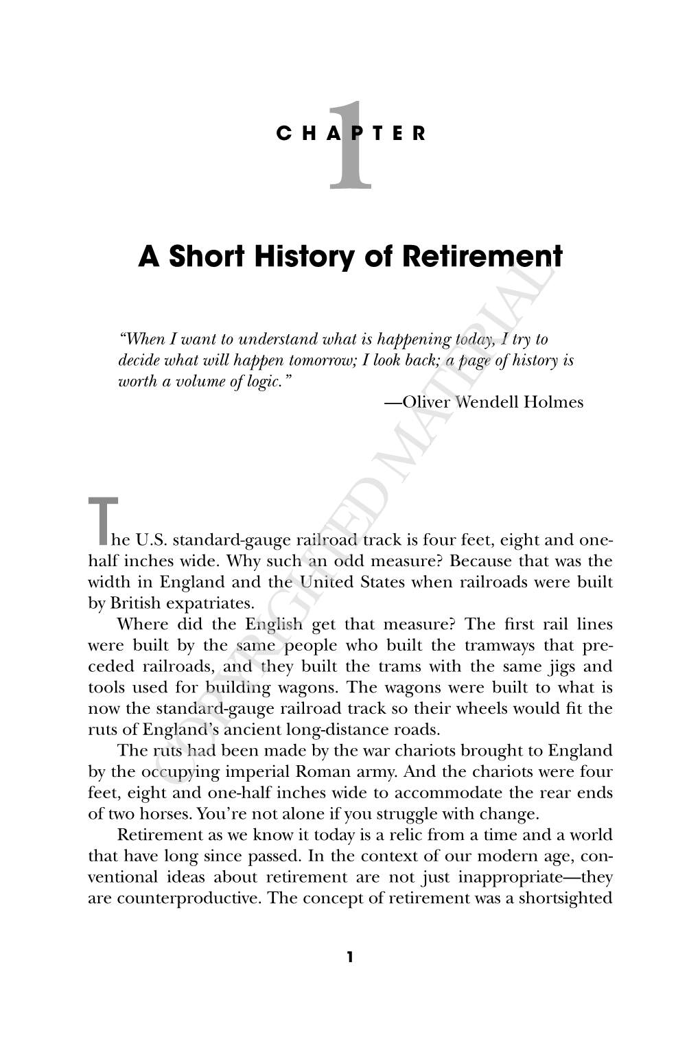 1C Hapter a Short History of Retirement