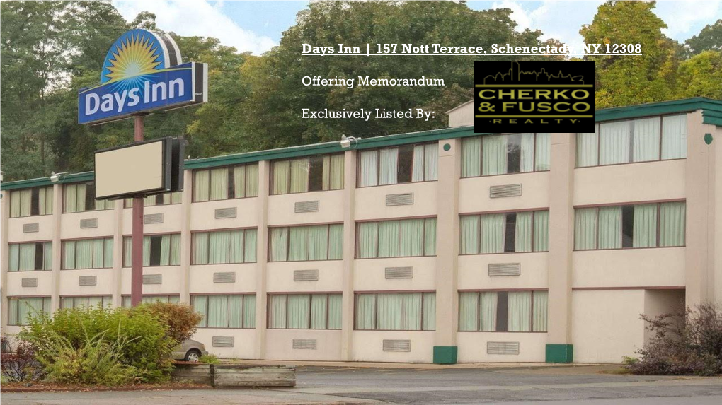 Days Inn | 157 Nott Terrace, Schenectady, NY 12308 Offering