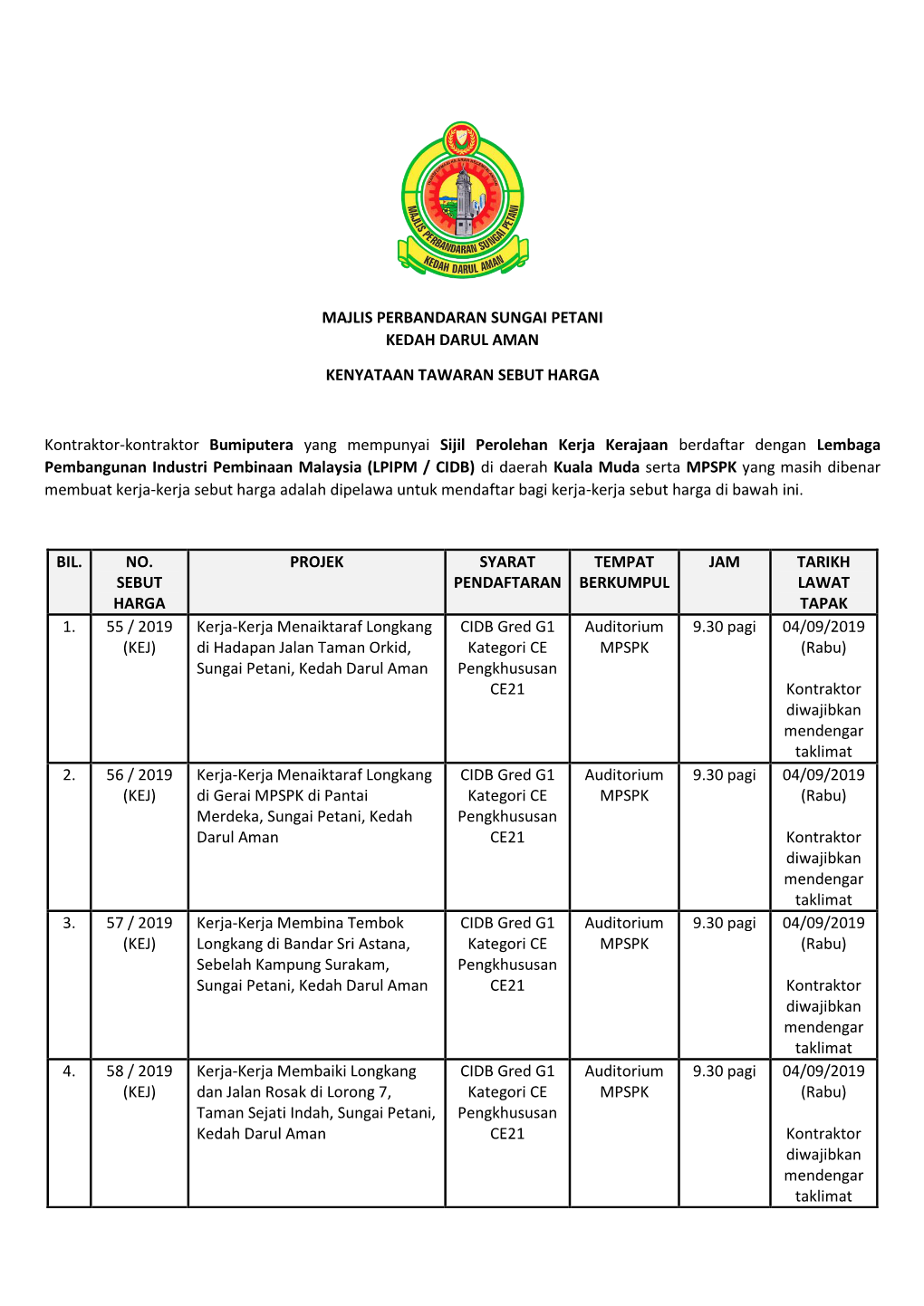 Majlis Perbandaran Sungai Petani Kedah Darul Aman