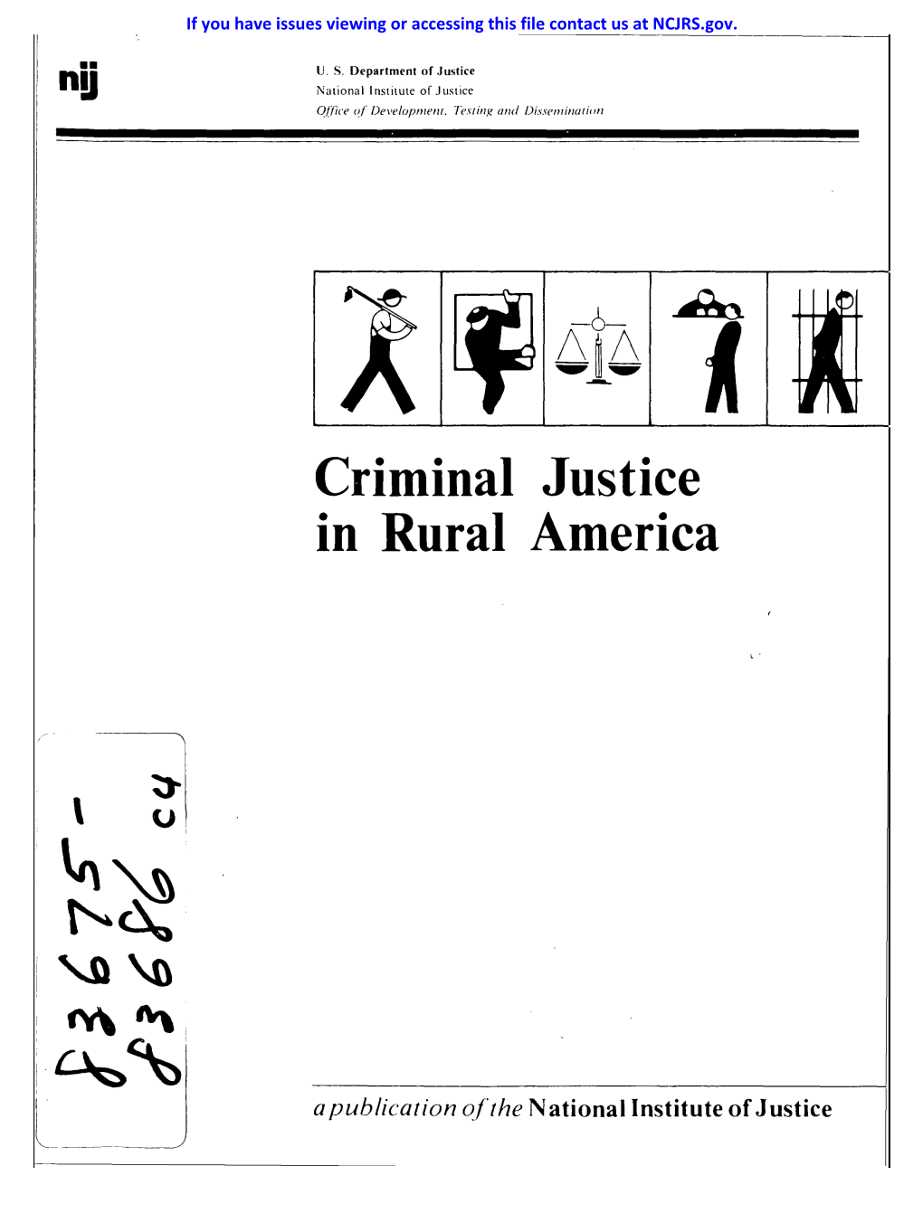 • Nal Justice in Rural America