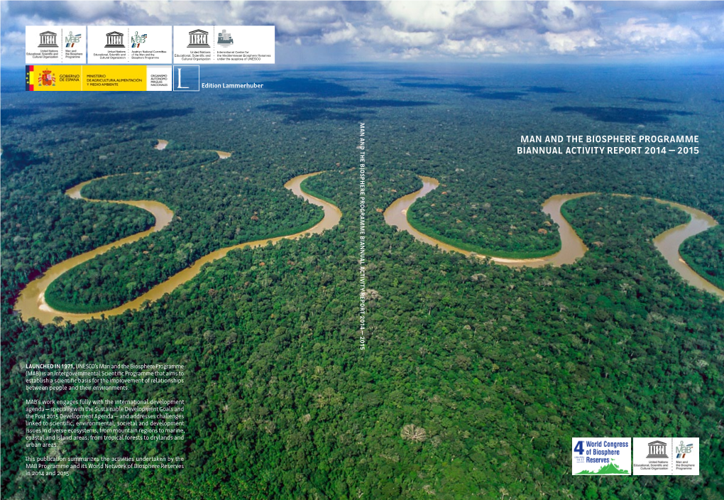 Man and the Biosphere Programme Biannual Activity Report 2014 – 2015