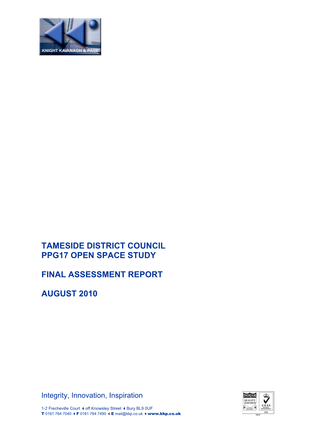 Ppg17 Open Space Study