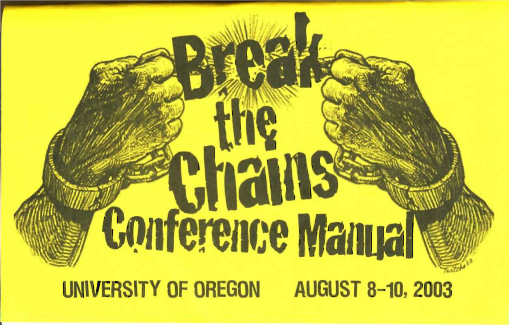 University of Oregon August 8-10,2003