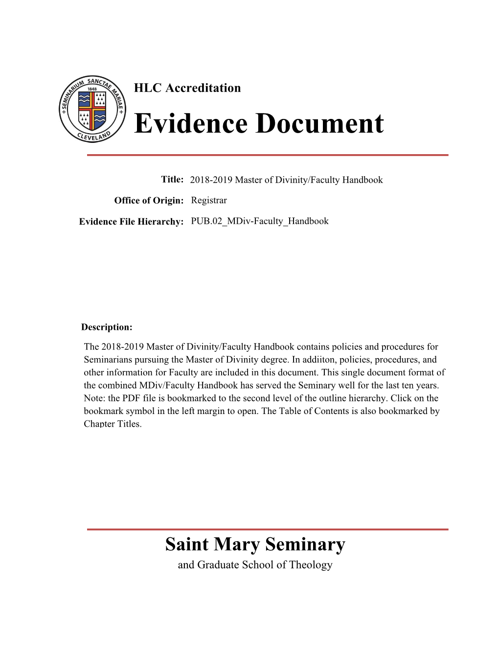 Evidence Document