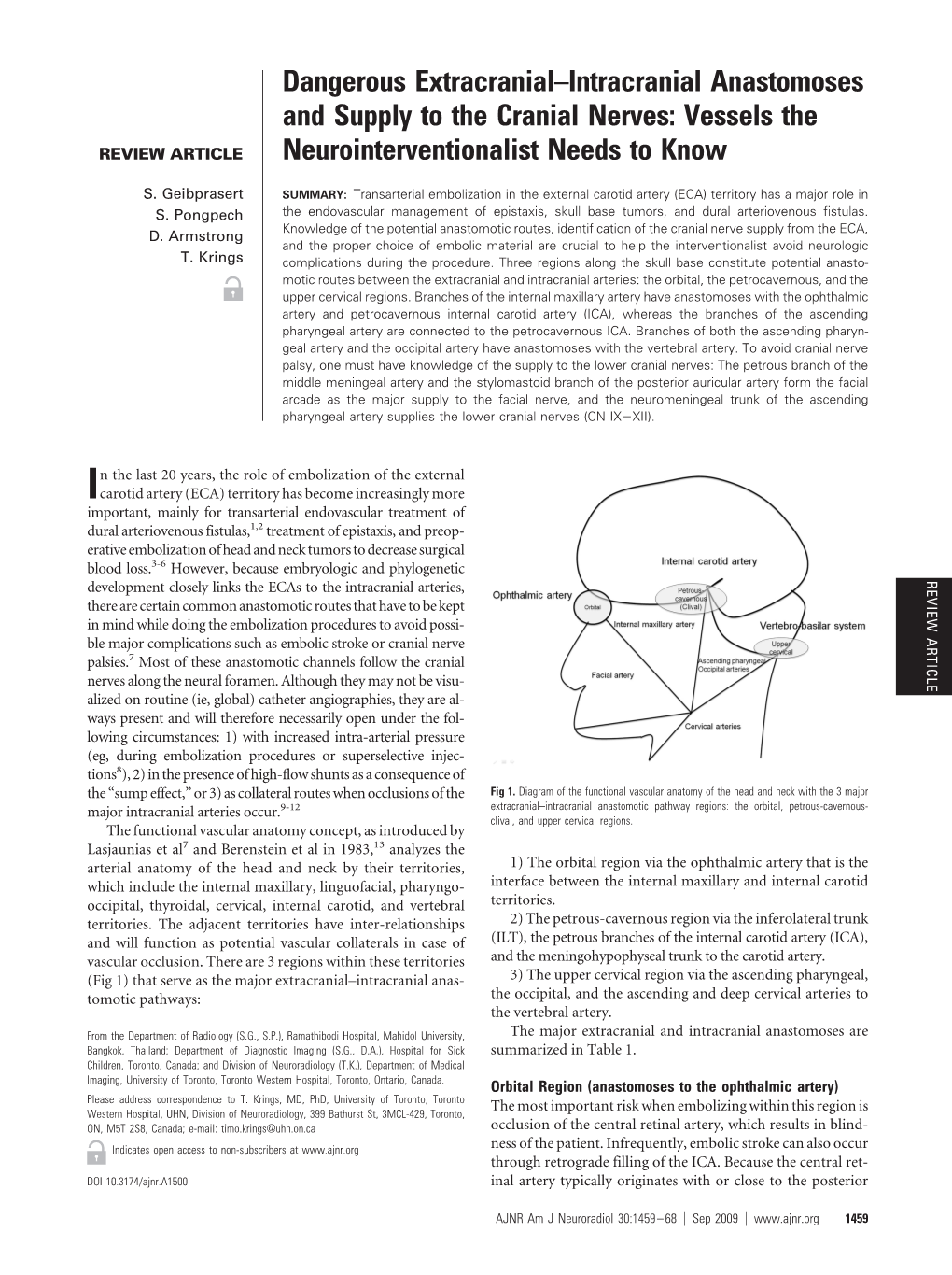 Dangerous Extracranial–Intracranial Anastomoses and Supply to the Cranial Nerves: Vessels the REVIEW ARTICLE Neurointerventionalist Needs to Know