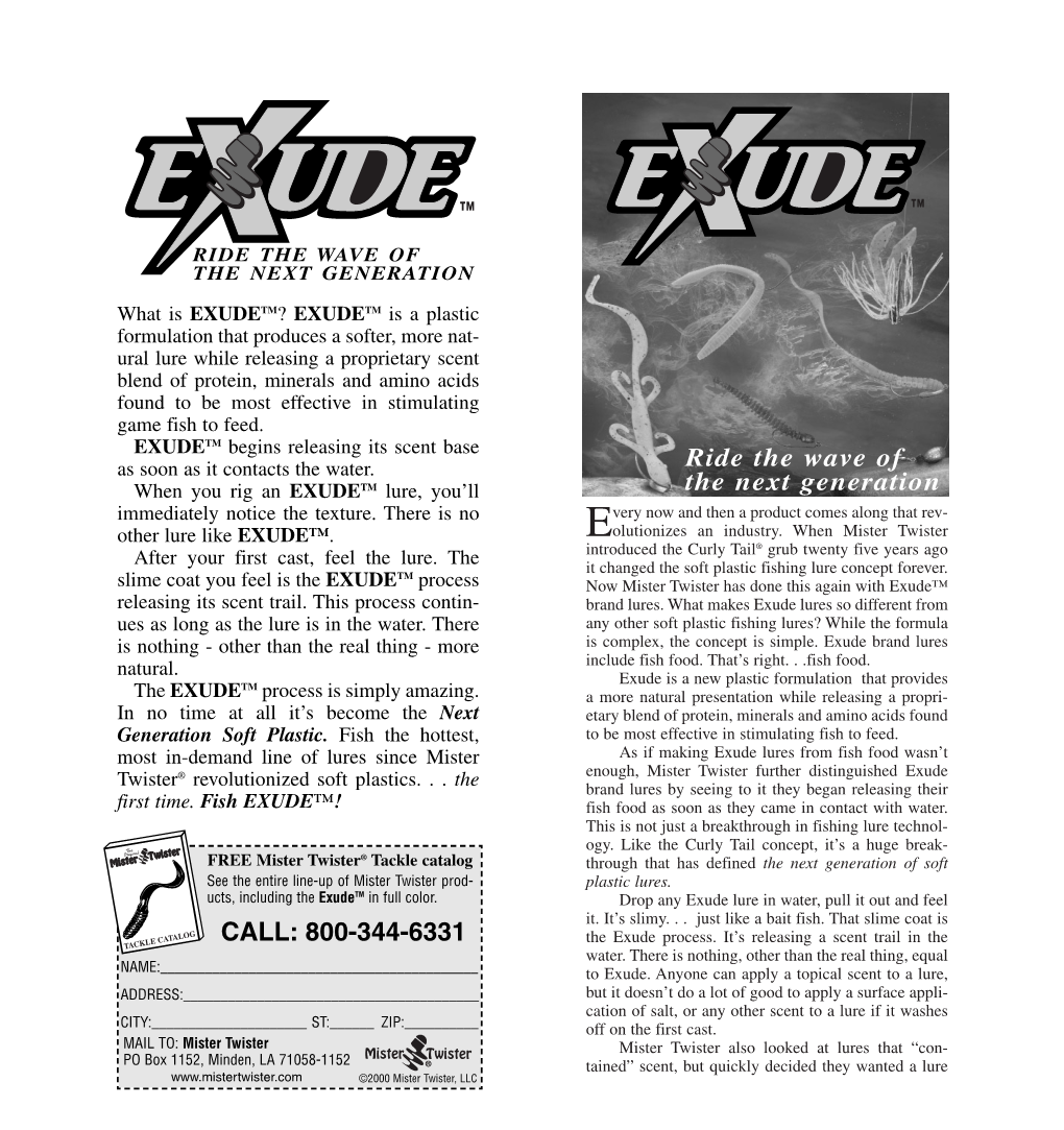 Exude® Brochure