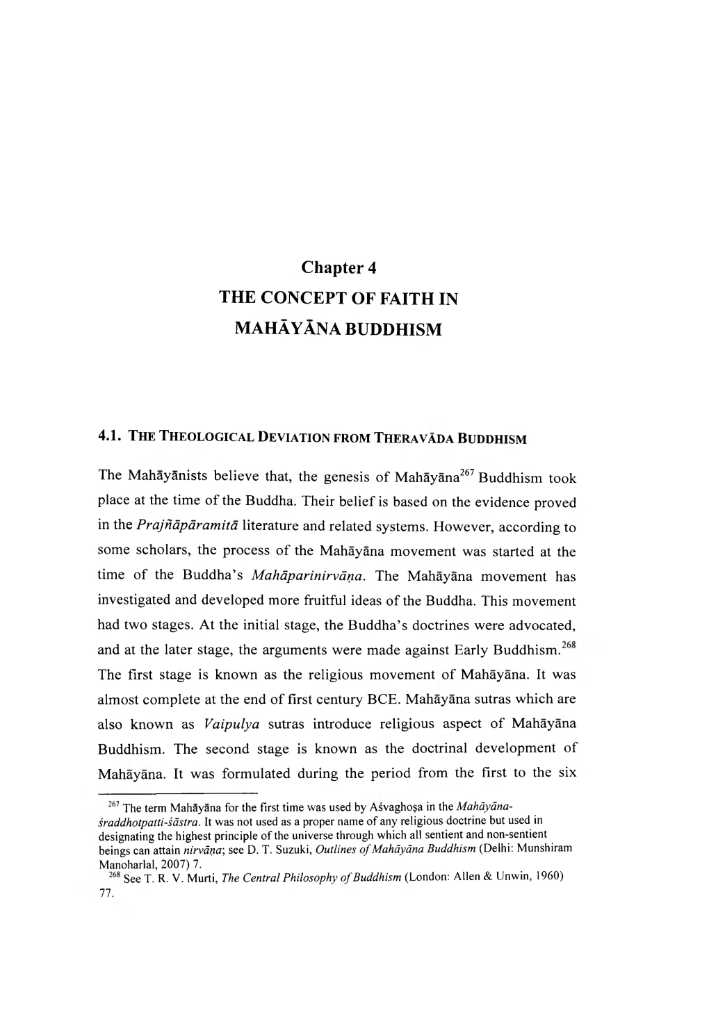 Chapter 4 the CONCEPT of FAITH in MAHAY ANA BUDDHISM