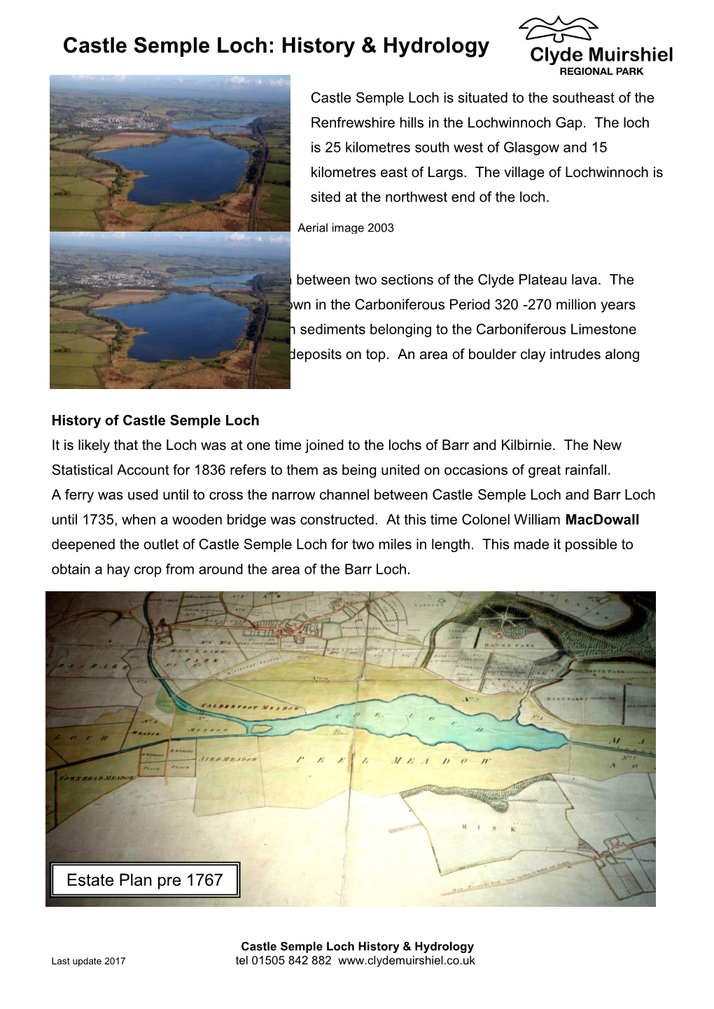 Castle Semple Loch: History & Hydrology