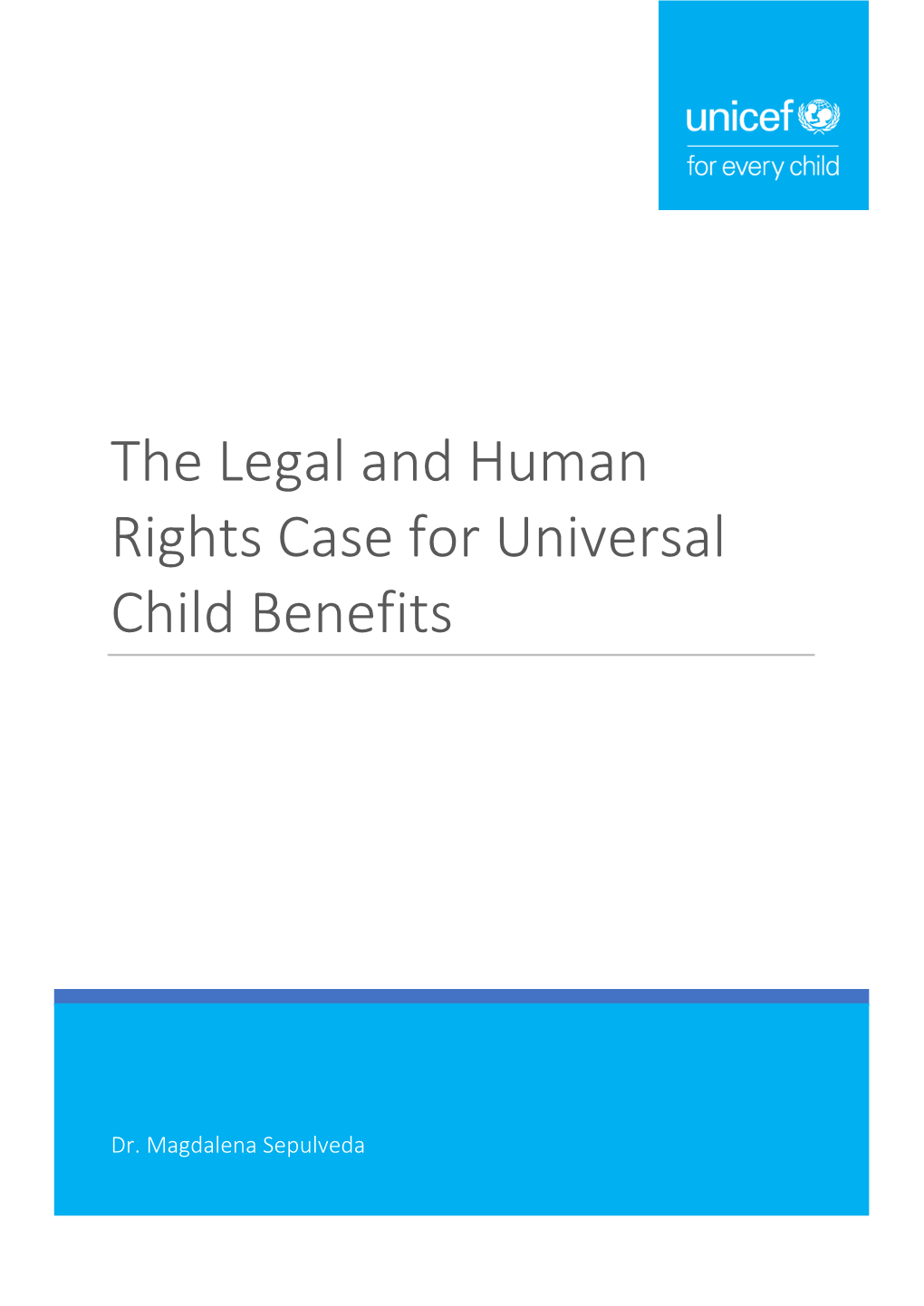 The Legal and Human Rights Case for Universal Child Benefits