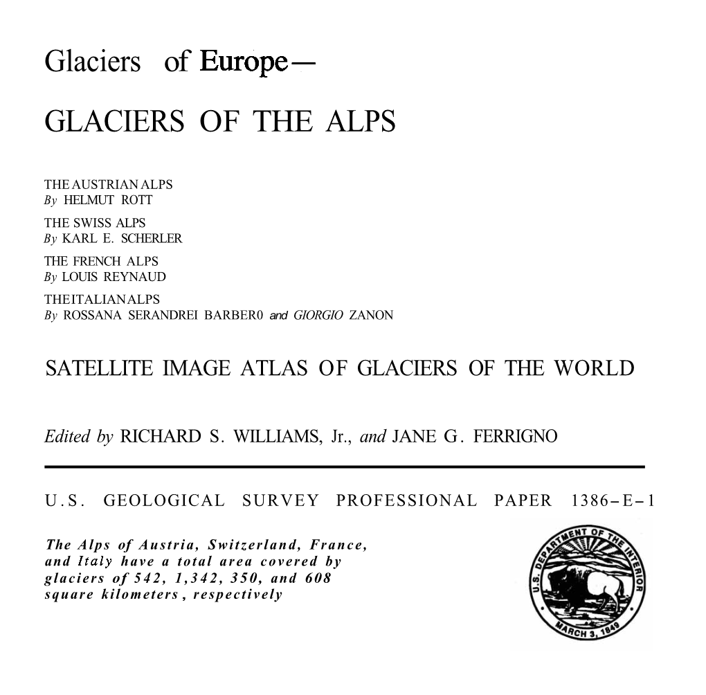 Glaciers of the Alps