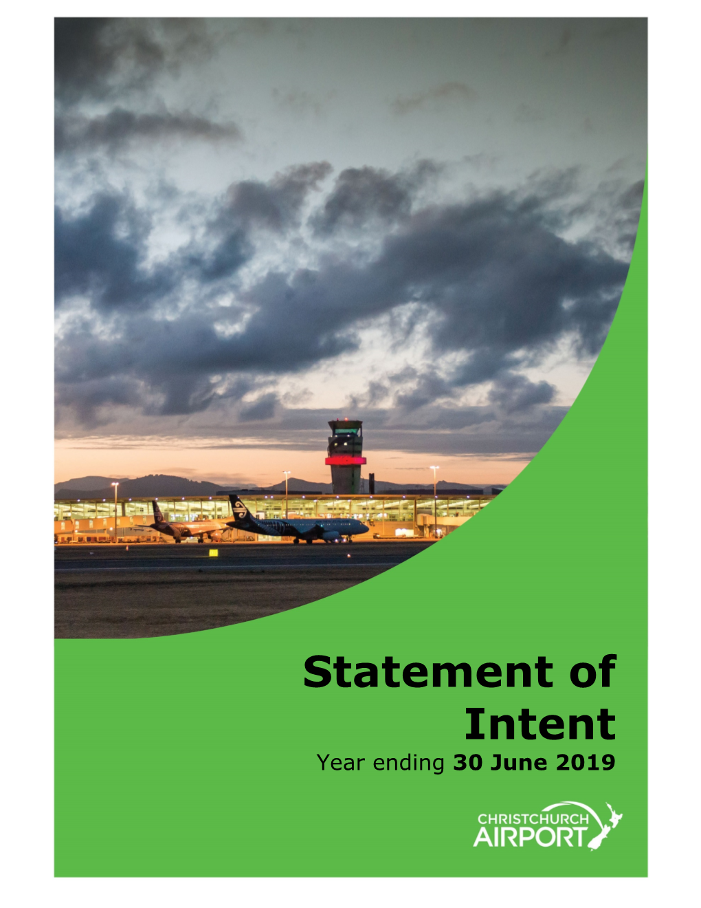 Statement of Intent Year Ending 30 June 2019