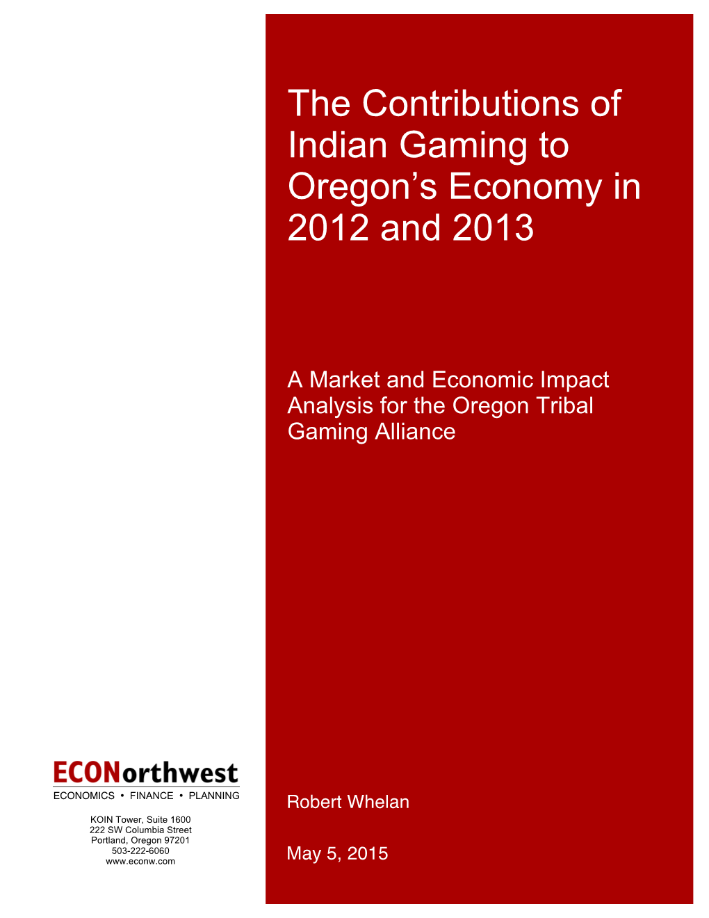 Final 2012/2013 Economic Impact Report