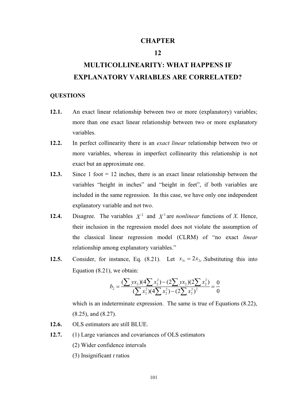 Explanatory Variables Are Correlated?