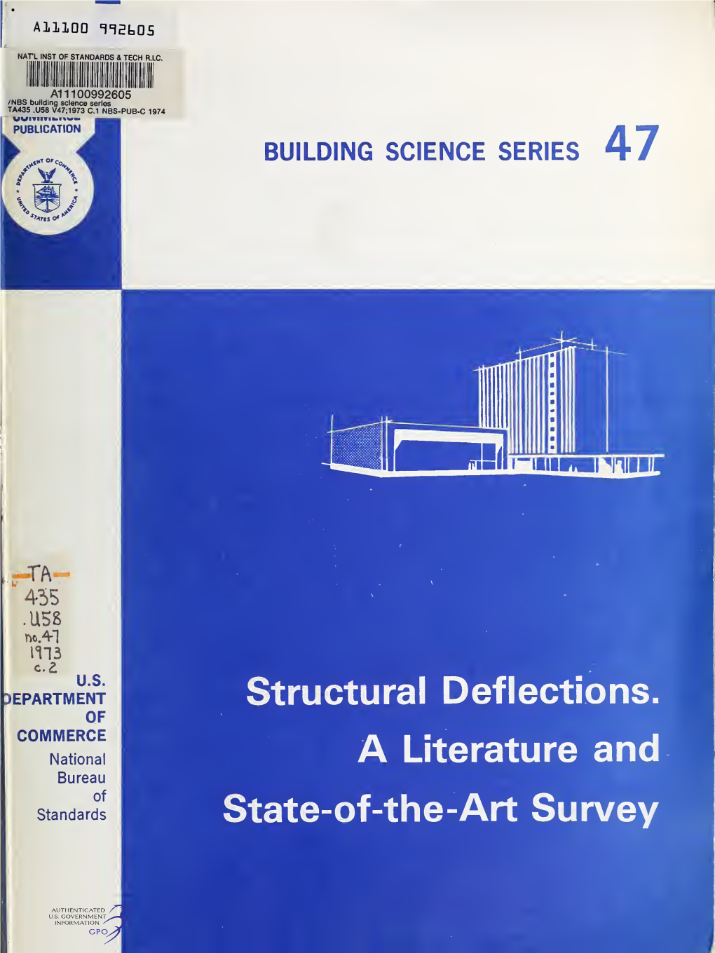 Structural Deflections : a Literature and State-Of-The-Art Survey