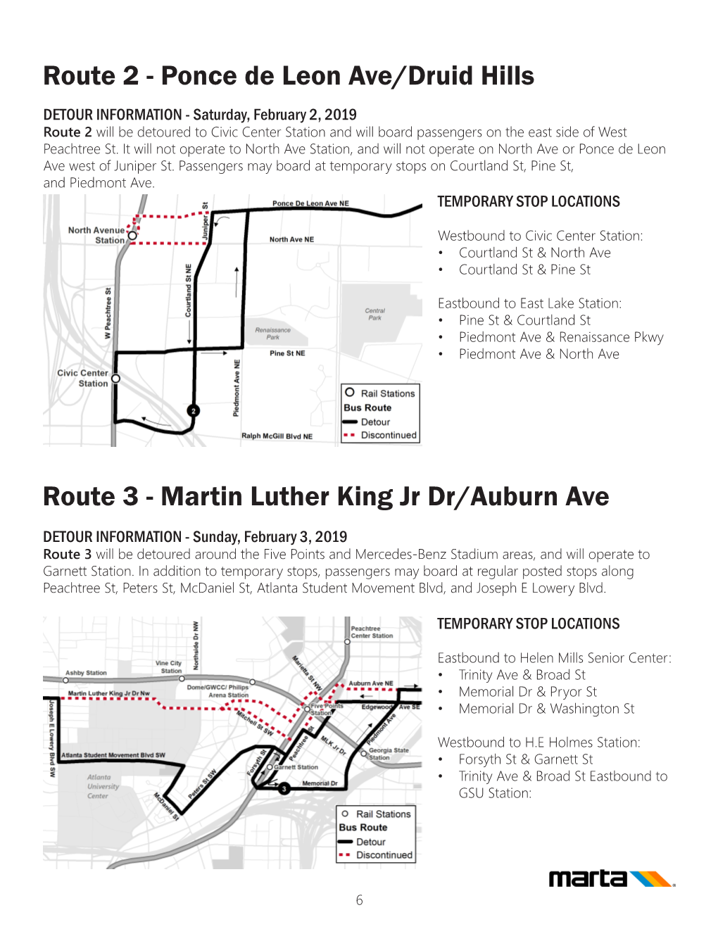 View Bus Reroute Maps