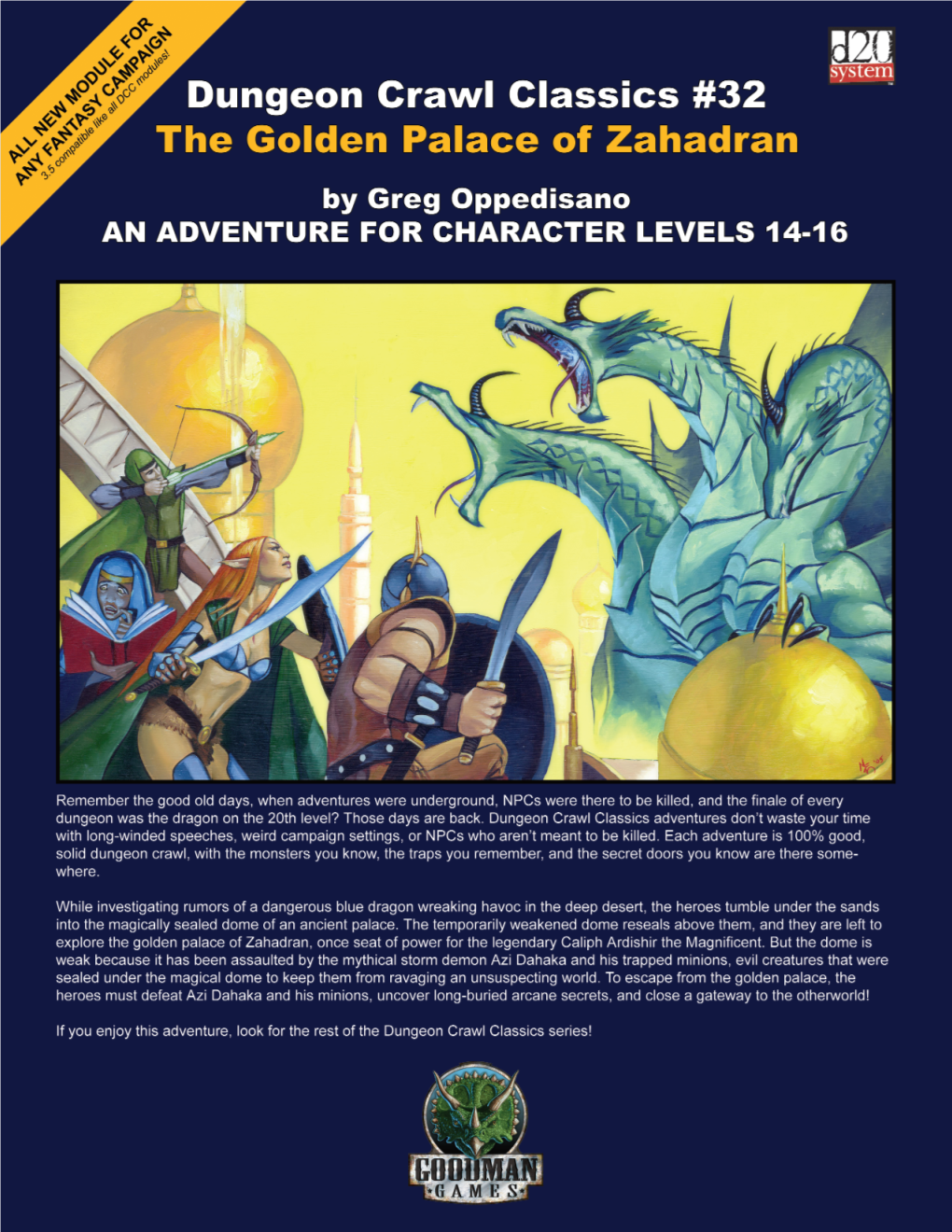 Dungeon Crawl Classics #32: the Golden Palace of Zahadran