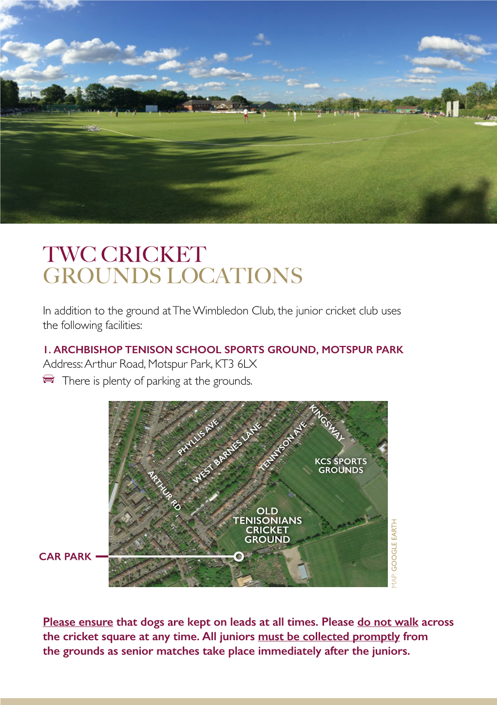 Twc Cricket Grounds Locations