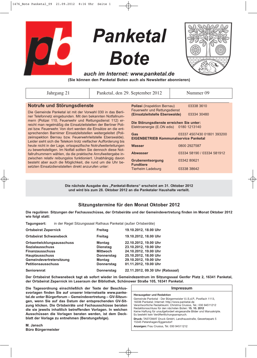 1476 Bote Panketal 09 21.09.2012 8:16 Uhr Seite 1