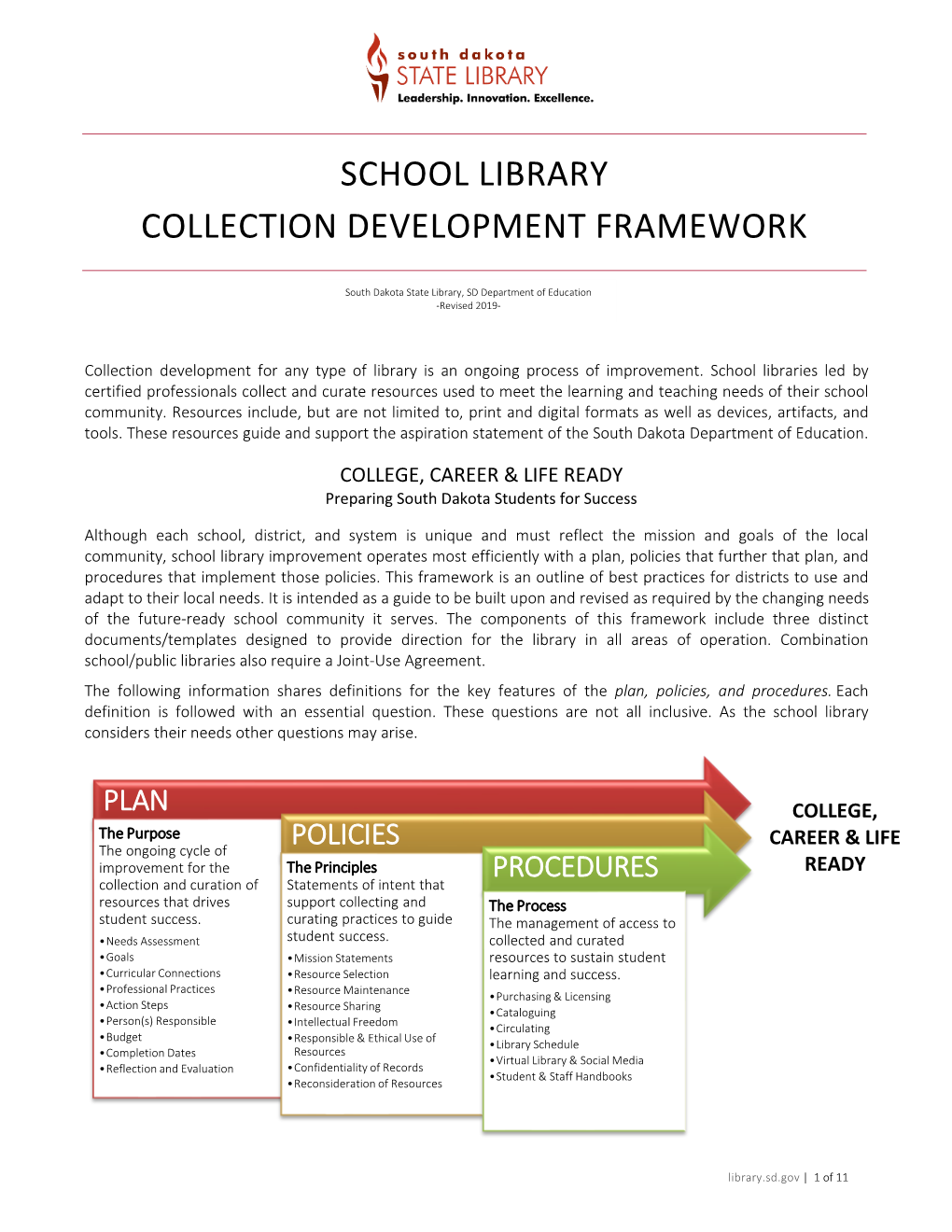 School Library Collection Development Framework