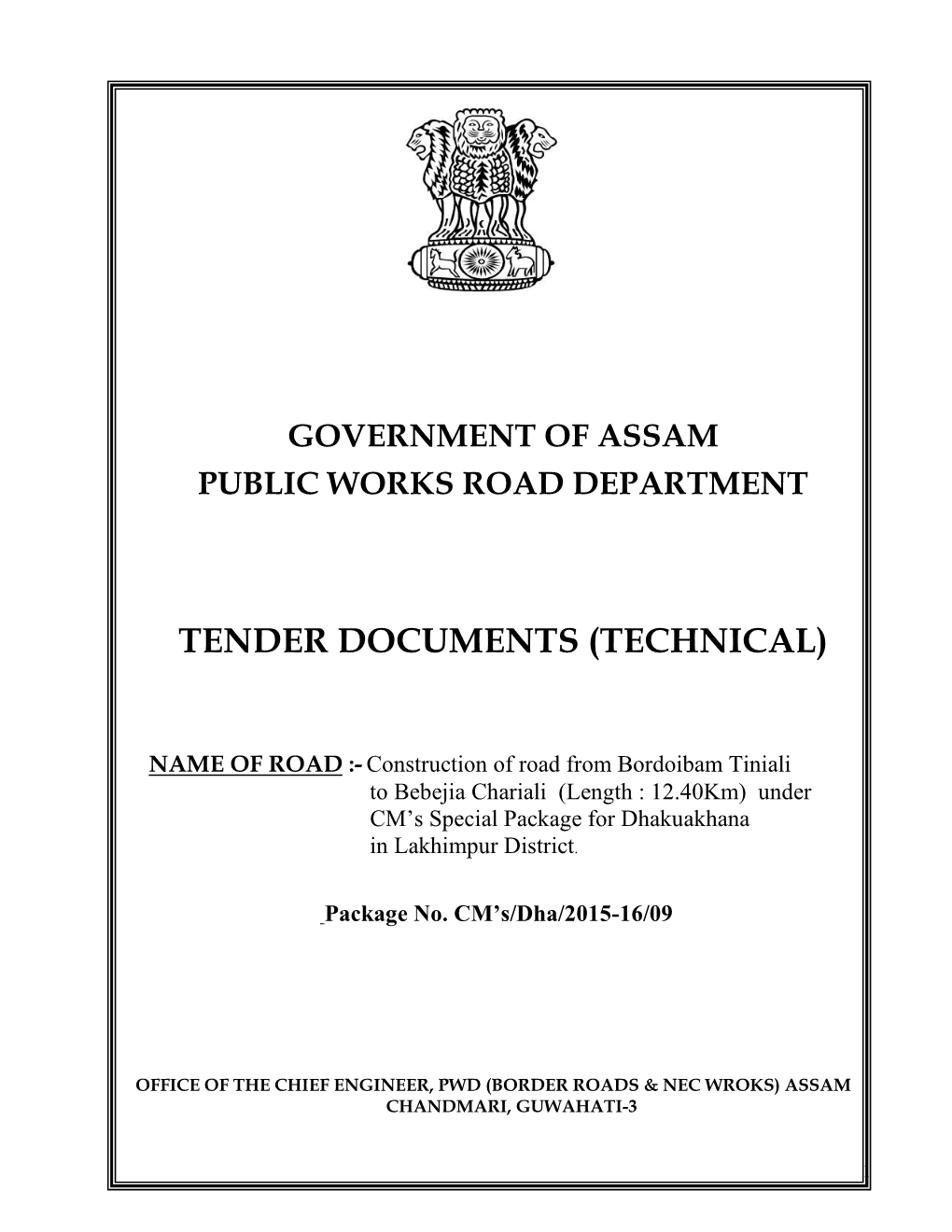 Tender Documents (Technical)