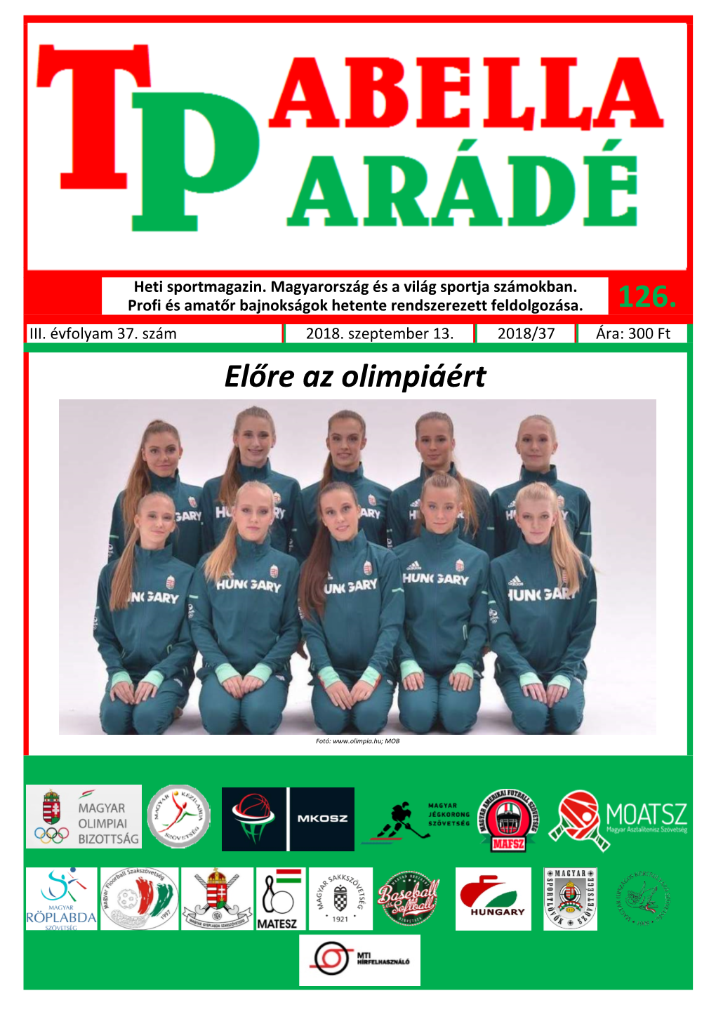 Tabellaparádé - Hetente Megjelenő Sportmagazin