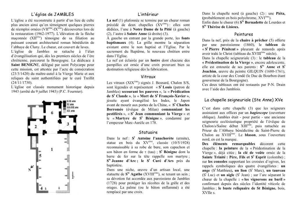 Fiche Jambles