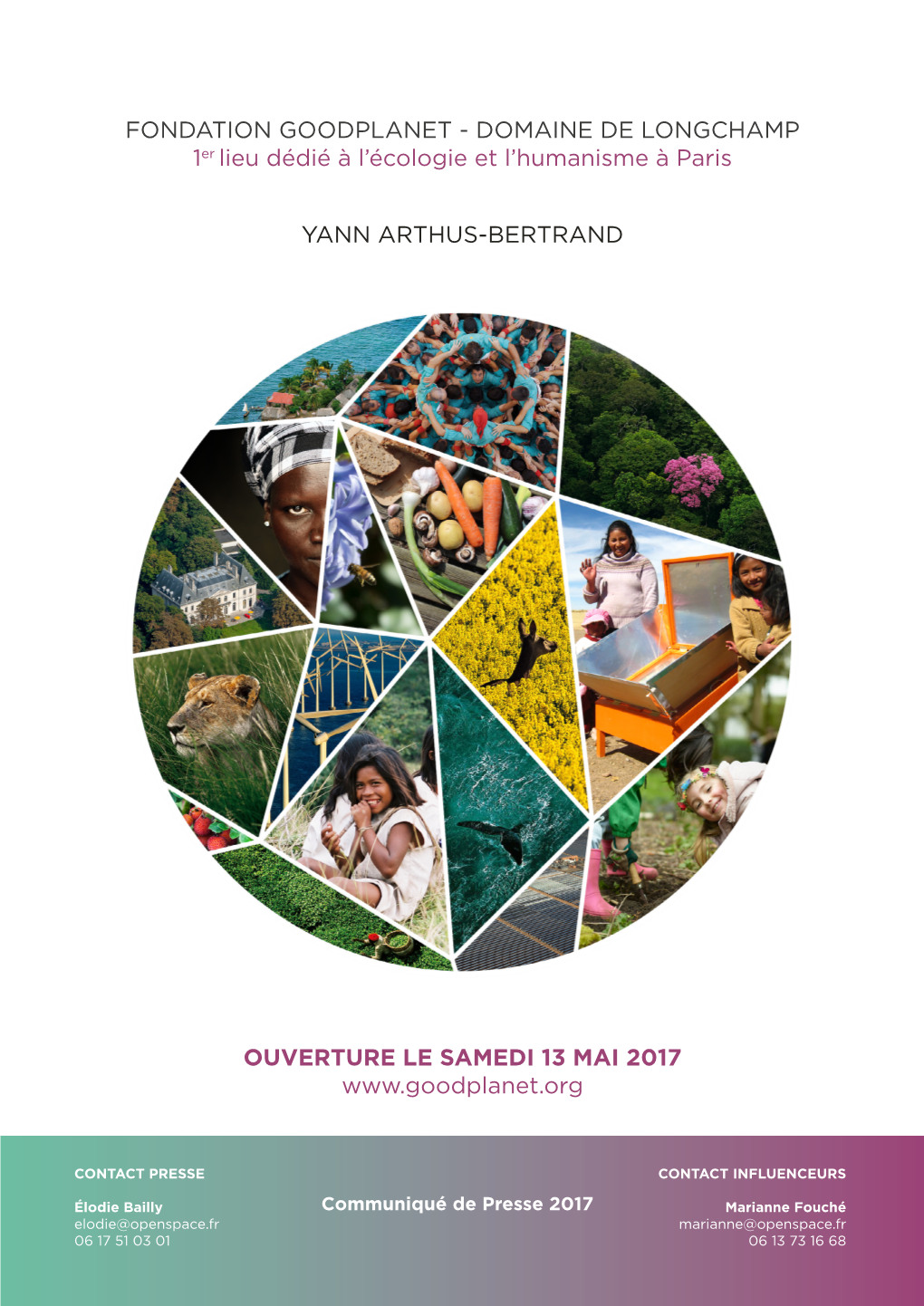 DOMAINE DE LONGCHAMP 1Er Lieu Dédié À L'écologie Et L'humanisme À Paris YANN ARTHUS-BERTRAND