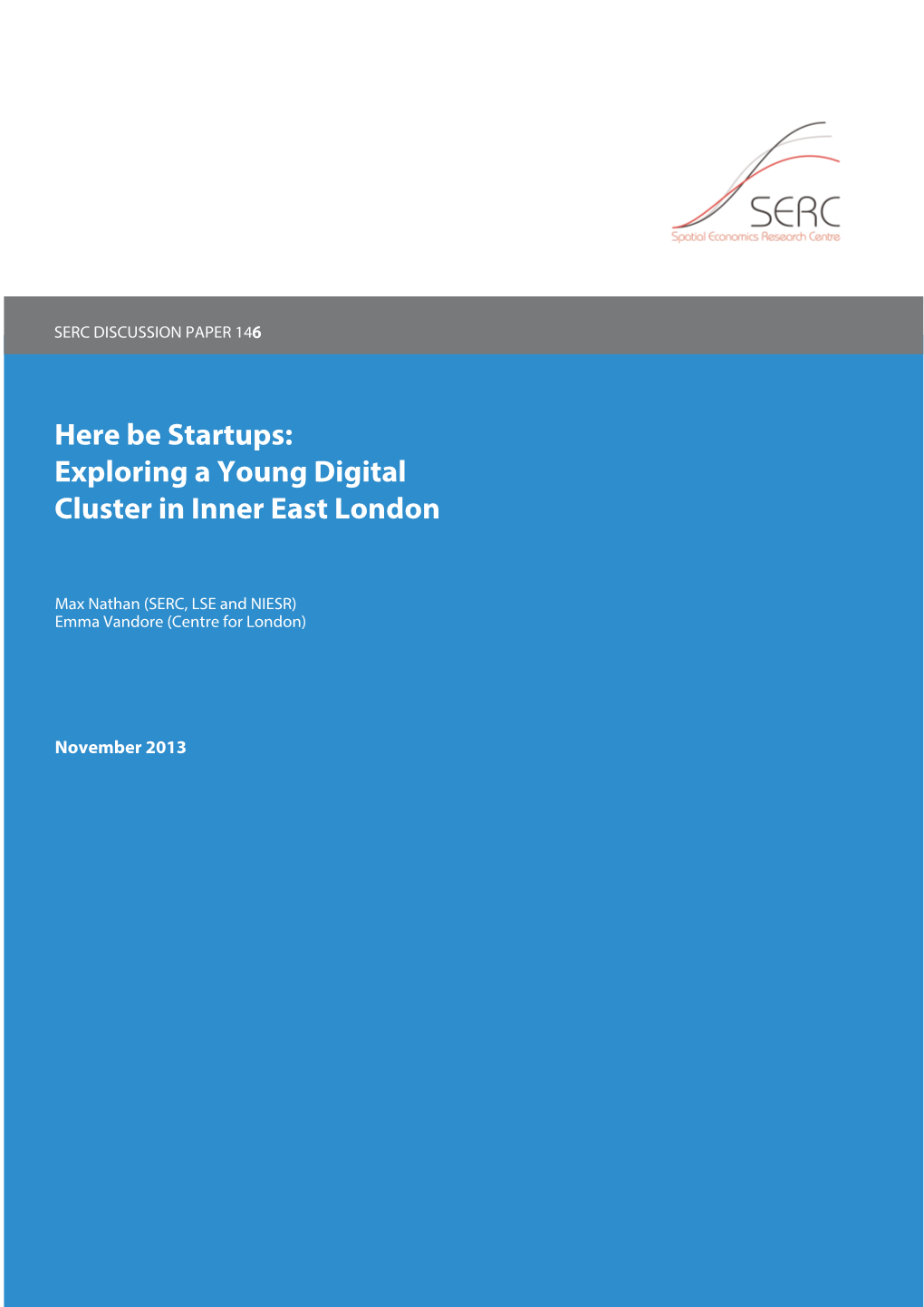 Here Be Startups: Exploring a Young Digital Cluster in Inner East London