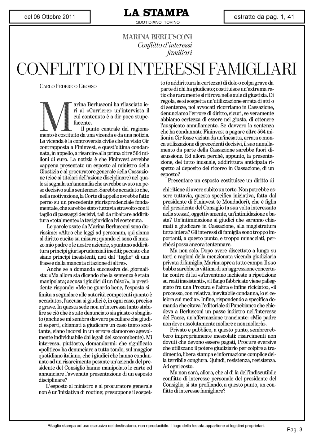 Conflitto Di Interessi Famigliari