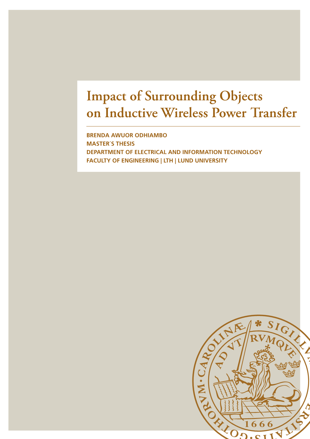 Impact of Surrounding Objects on Inductive Wireless Power Transfer