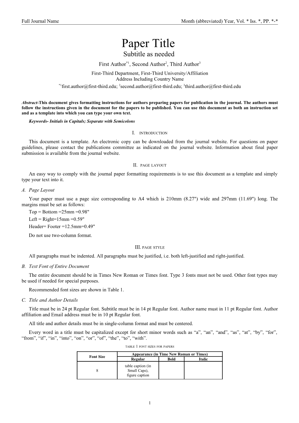 IEEE Paper Template In A4 (V1)