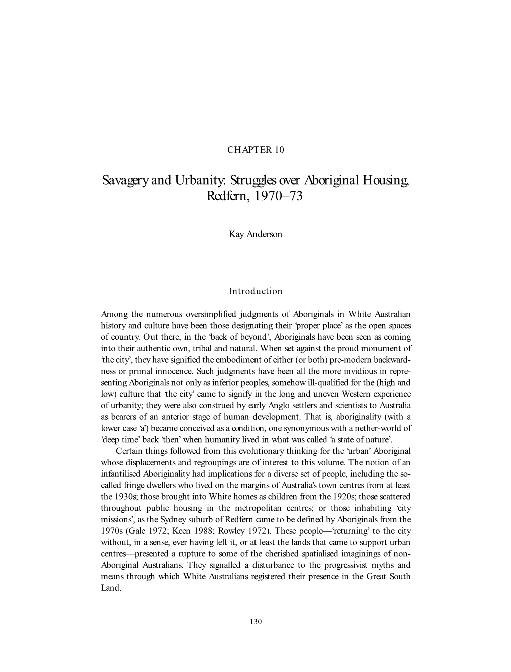 Struggles Over Aboriginal Housing, Redfern, 1970–73