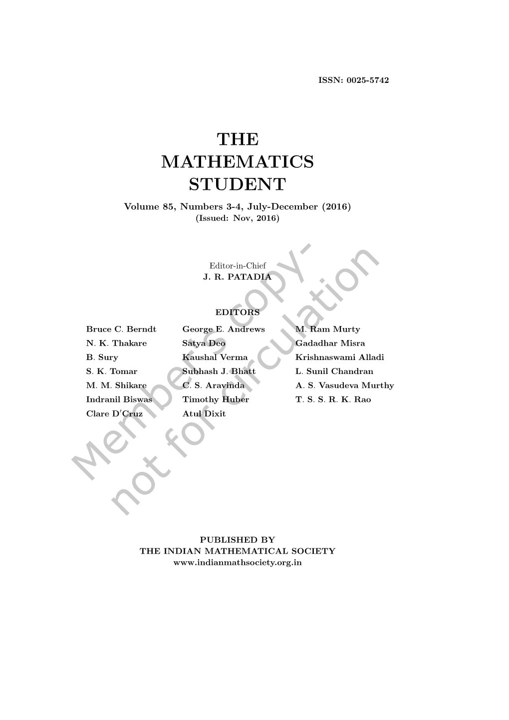 Math Student-Part-2-2016