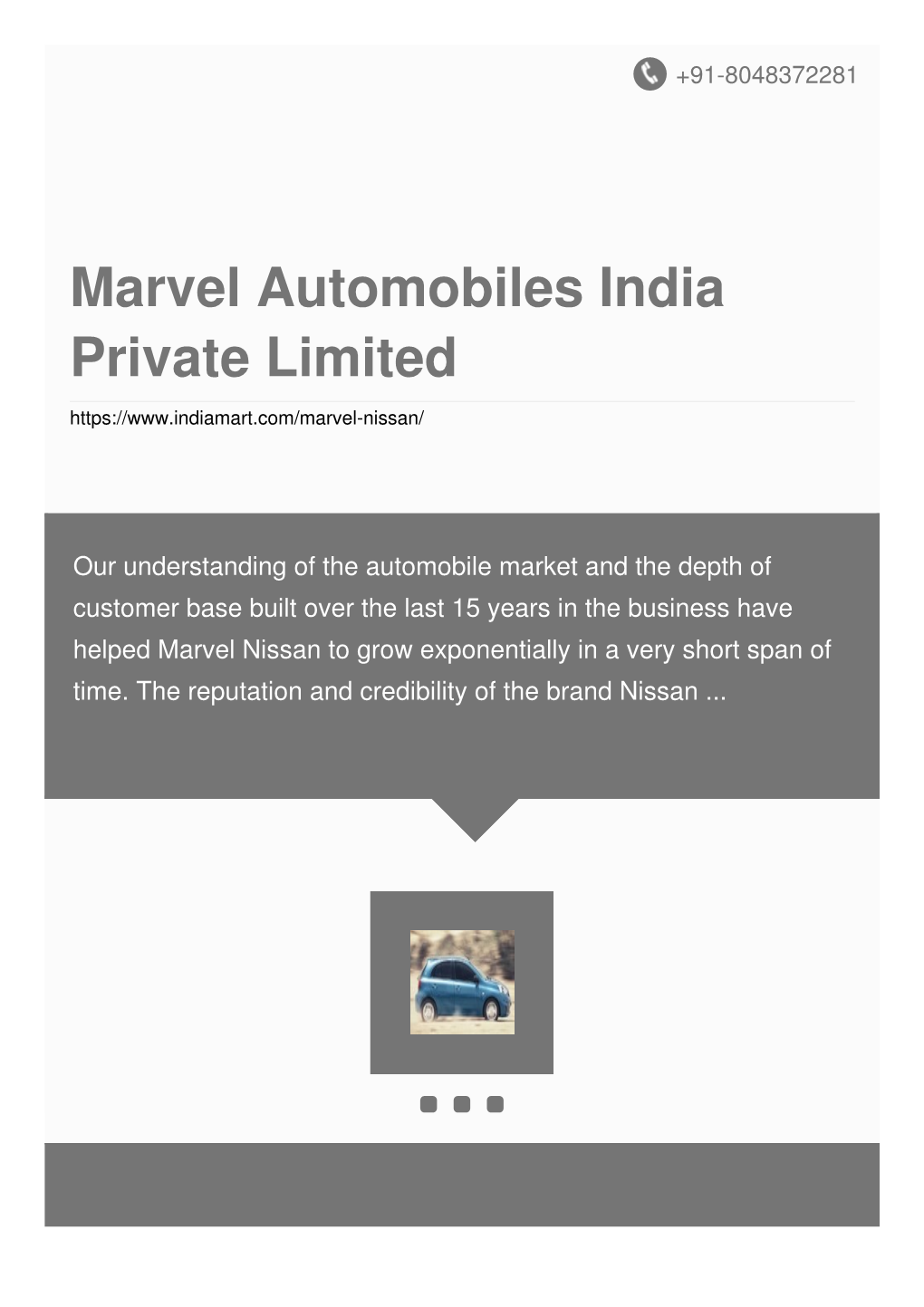 Marvel Automobiles India Private Limited