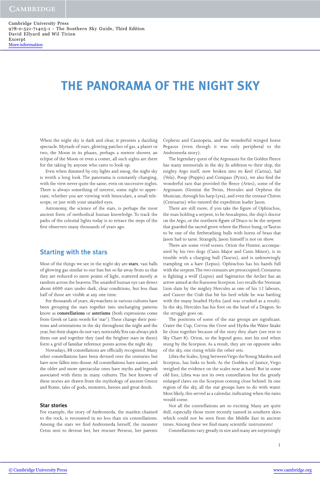 The Panorama of the Night