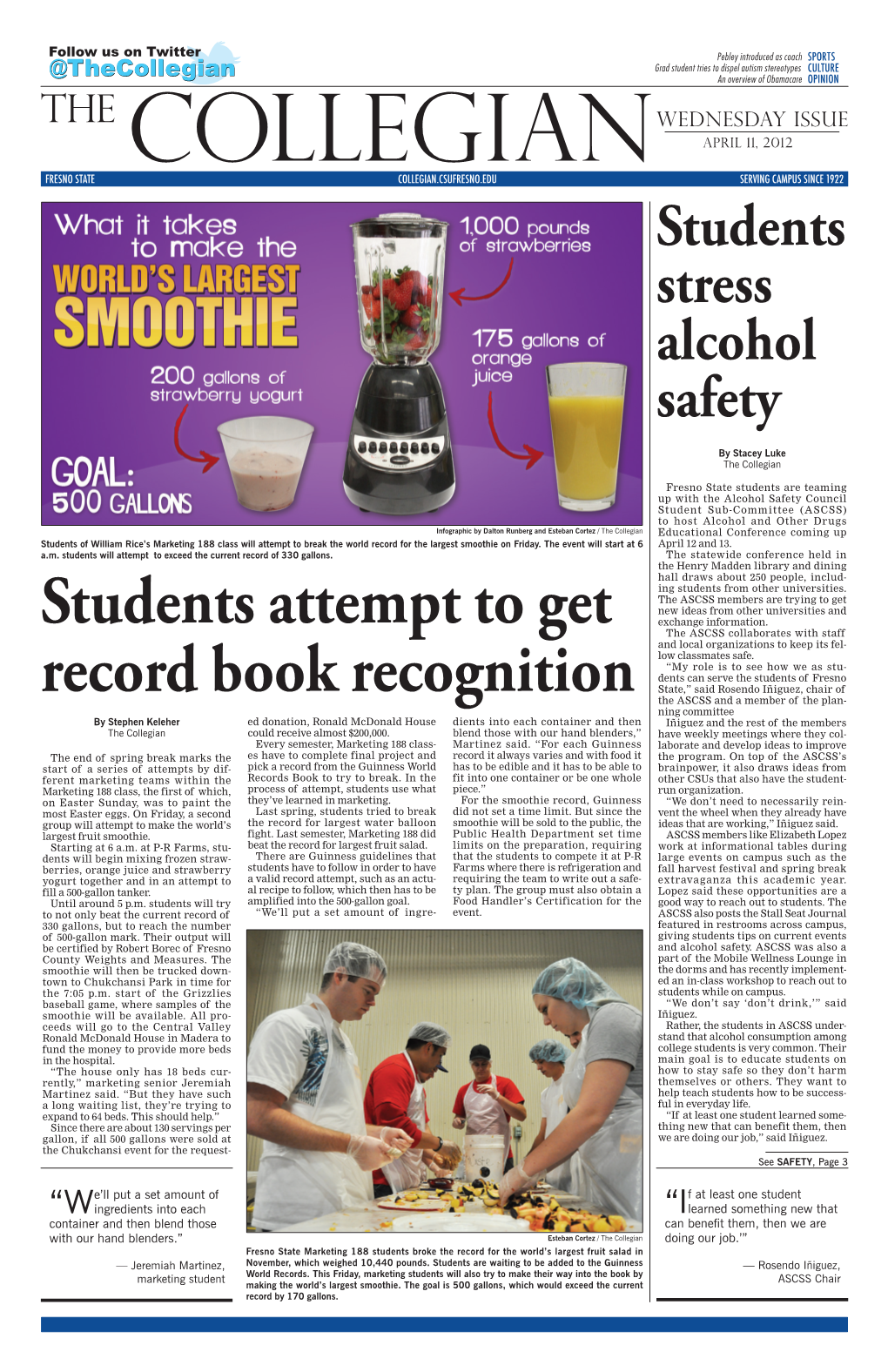 Students Attempt to Get Record Book Recognition