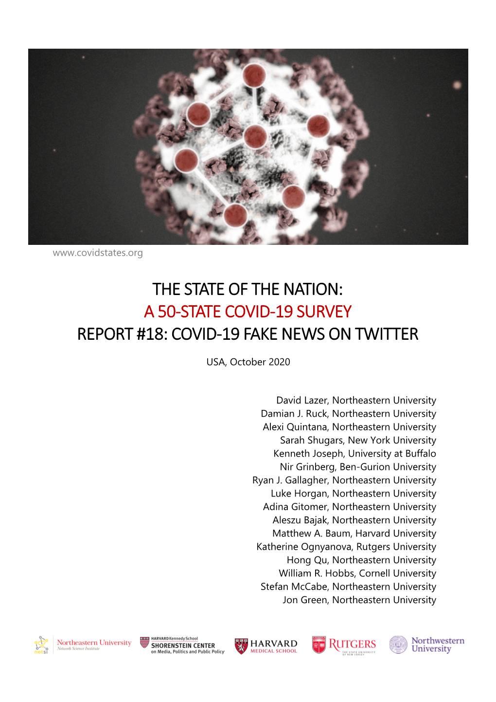 COVID-19 Fake News on Twitter Report