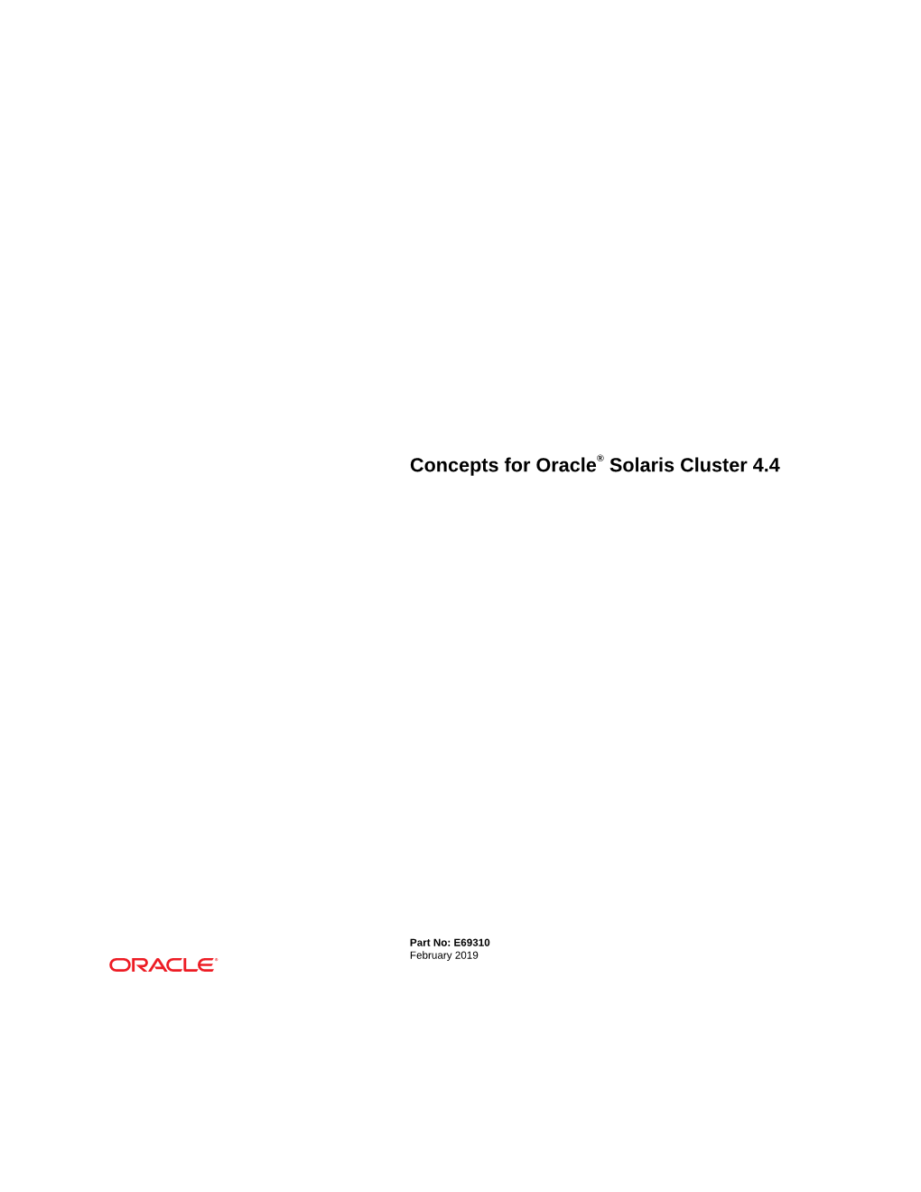 Concepts for Oracle® Solaris Cluster