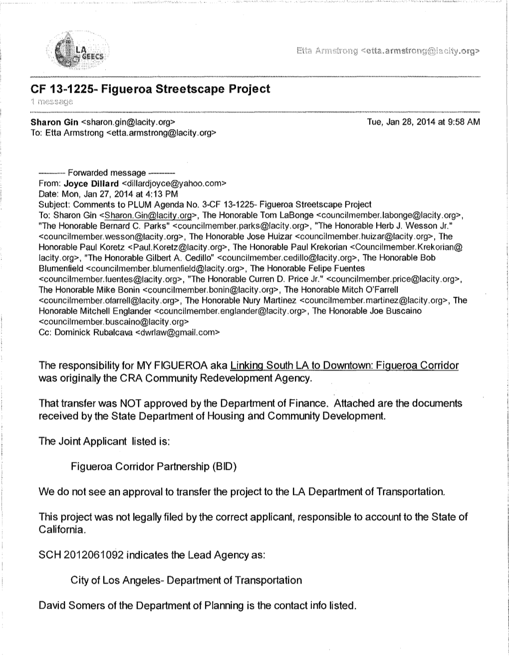 CF 13-1225-Figueroa Streetscape Project