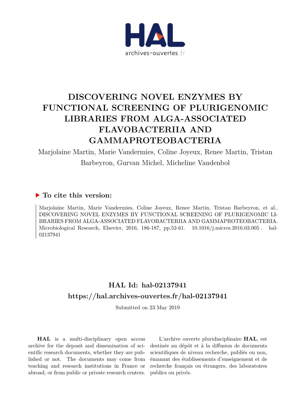 Discovering Novel Enzymes By