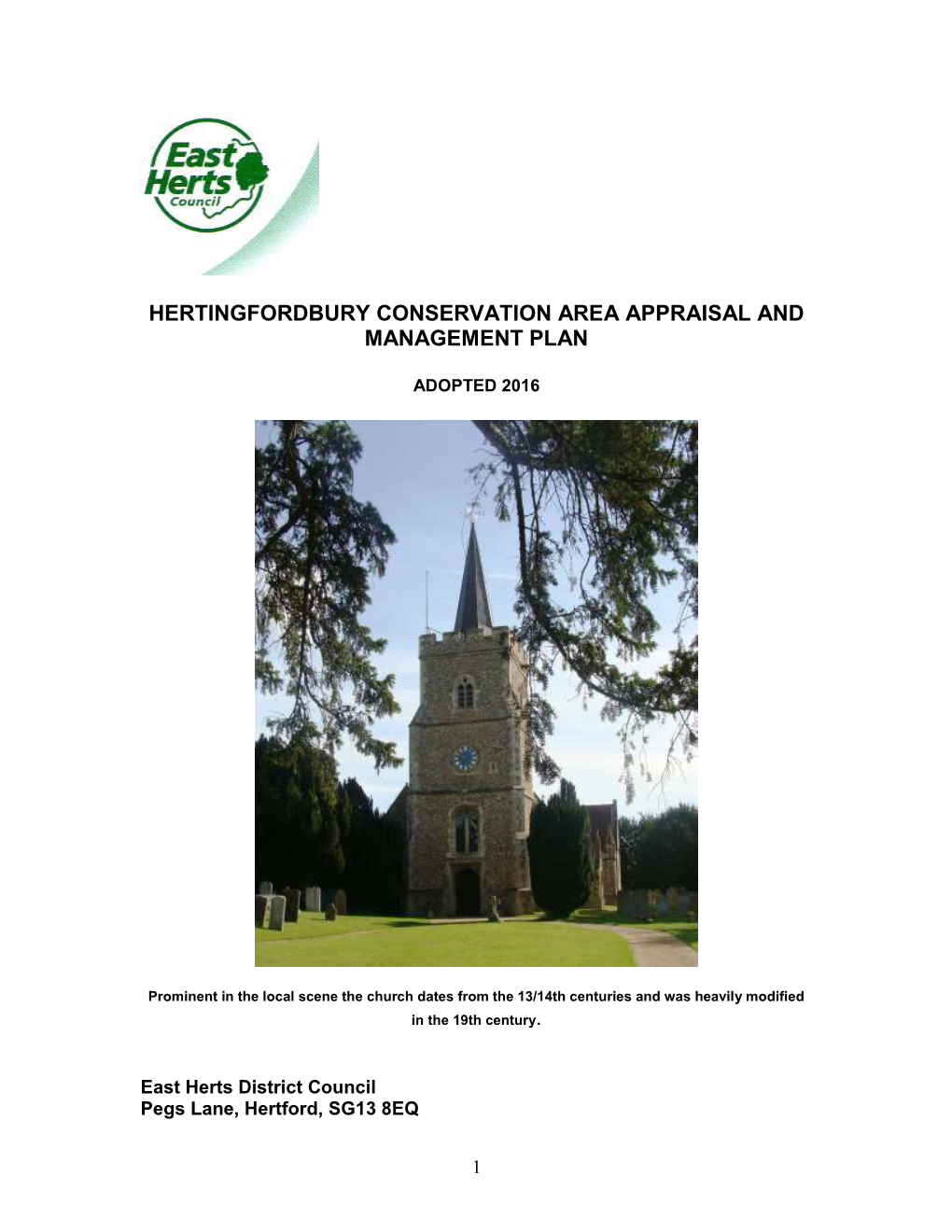 Hertingfordbury Conservation Area Appraisal and Management Plan