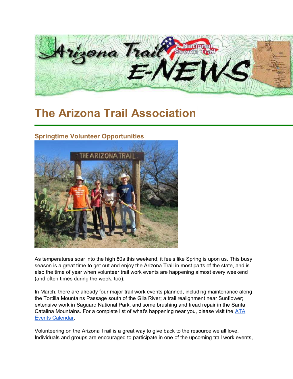 See a Sample of a Recent Enews Email