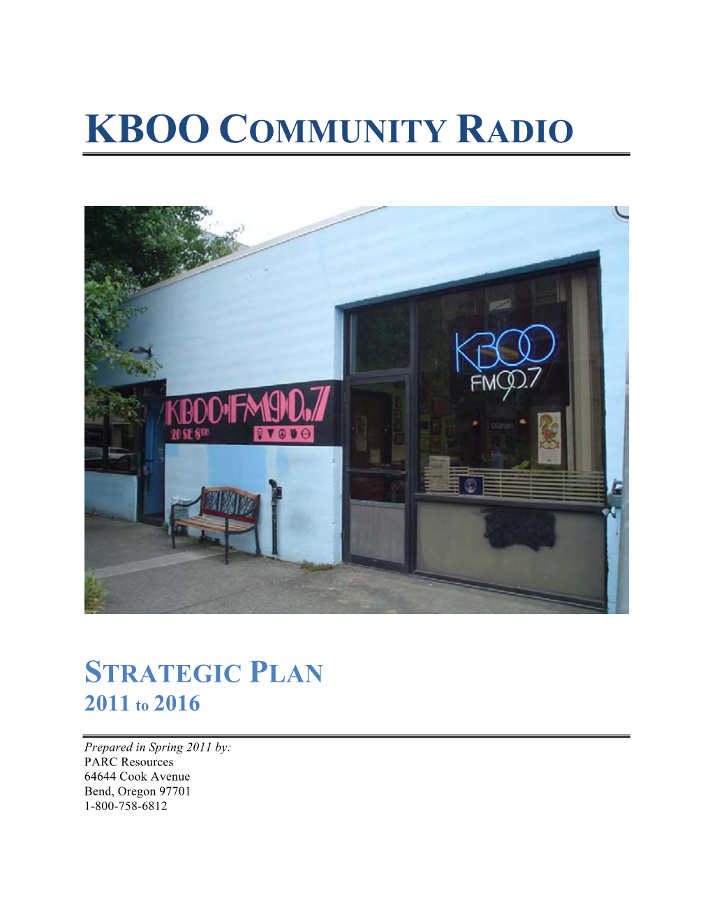 FINAL KBOO Strategic Plan