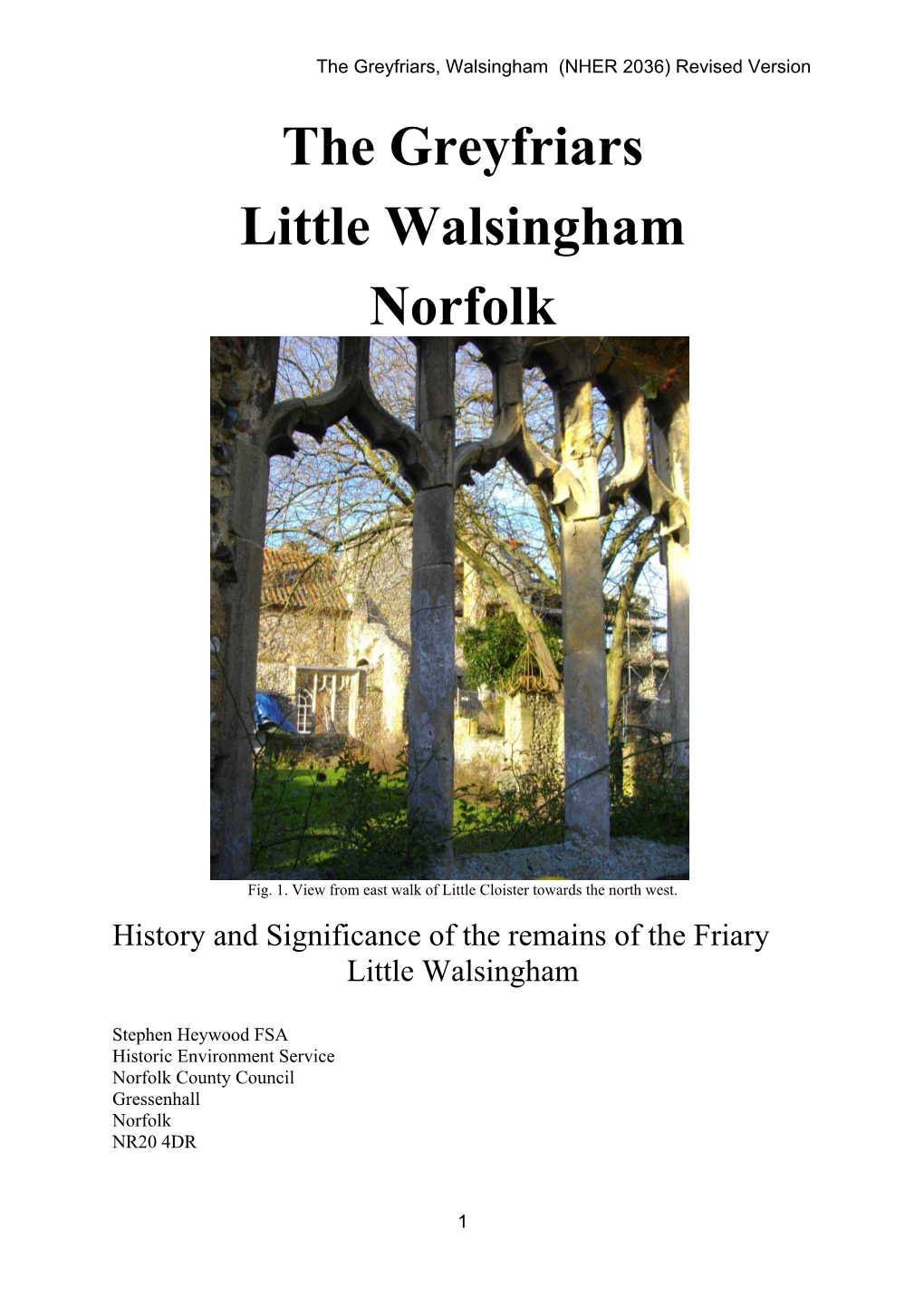 The Greyfriars Little Walsingham Norfolk