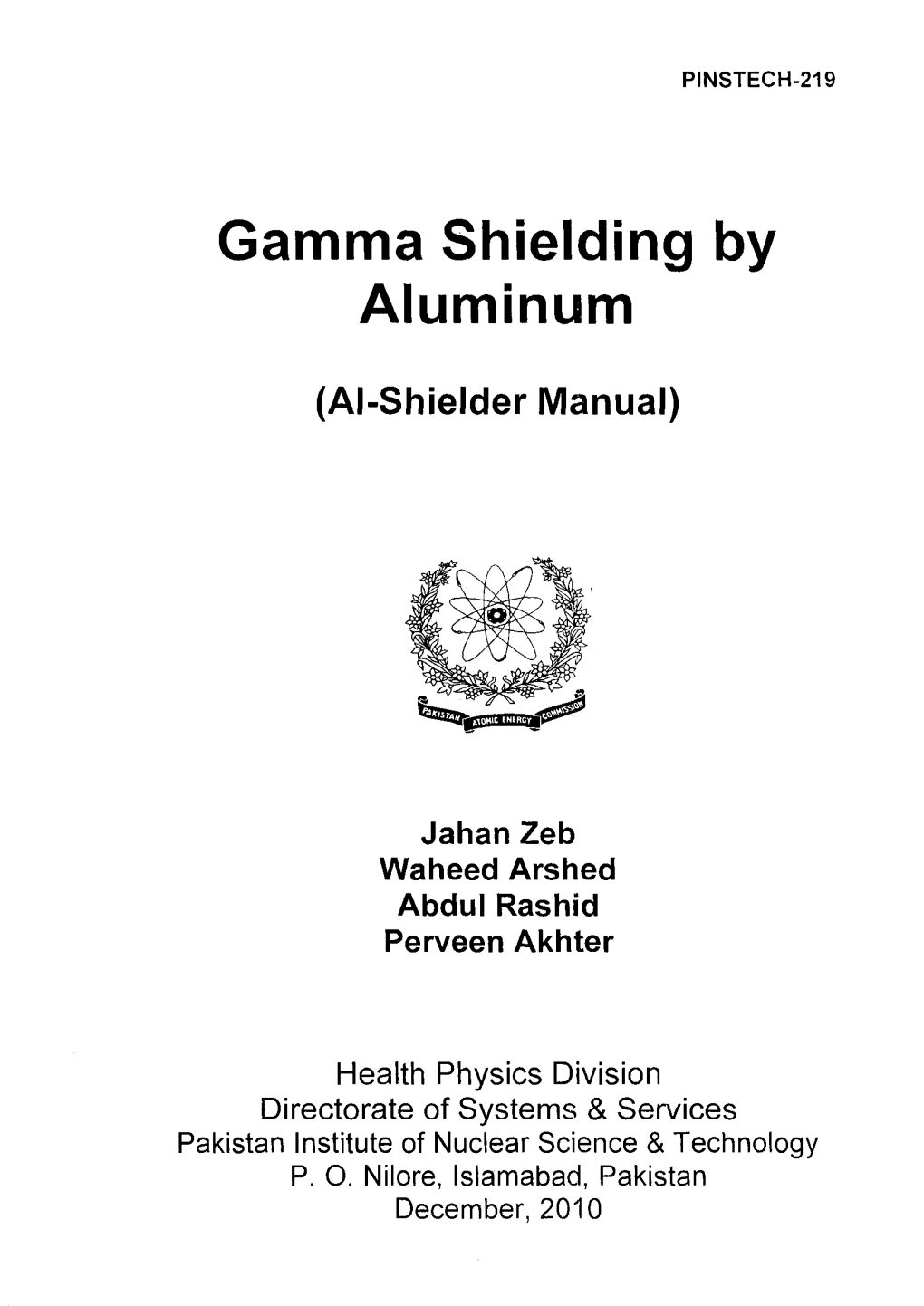 Gamma Shielding by Aluminum