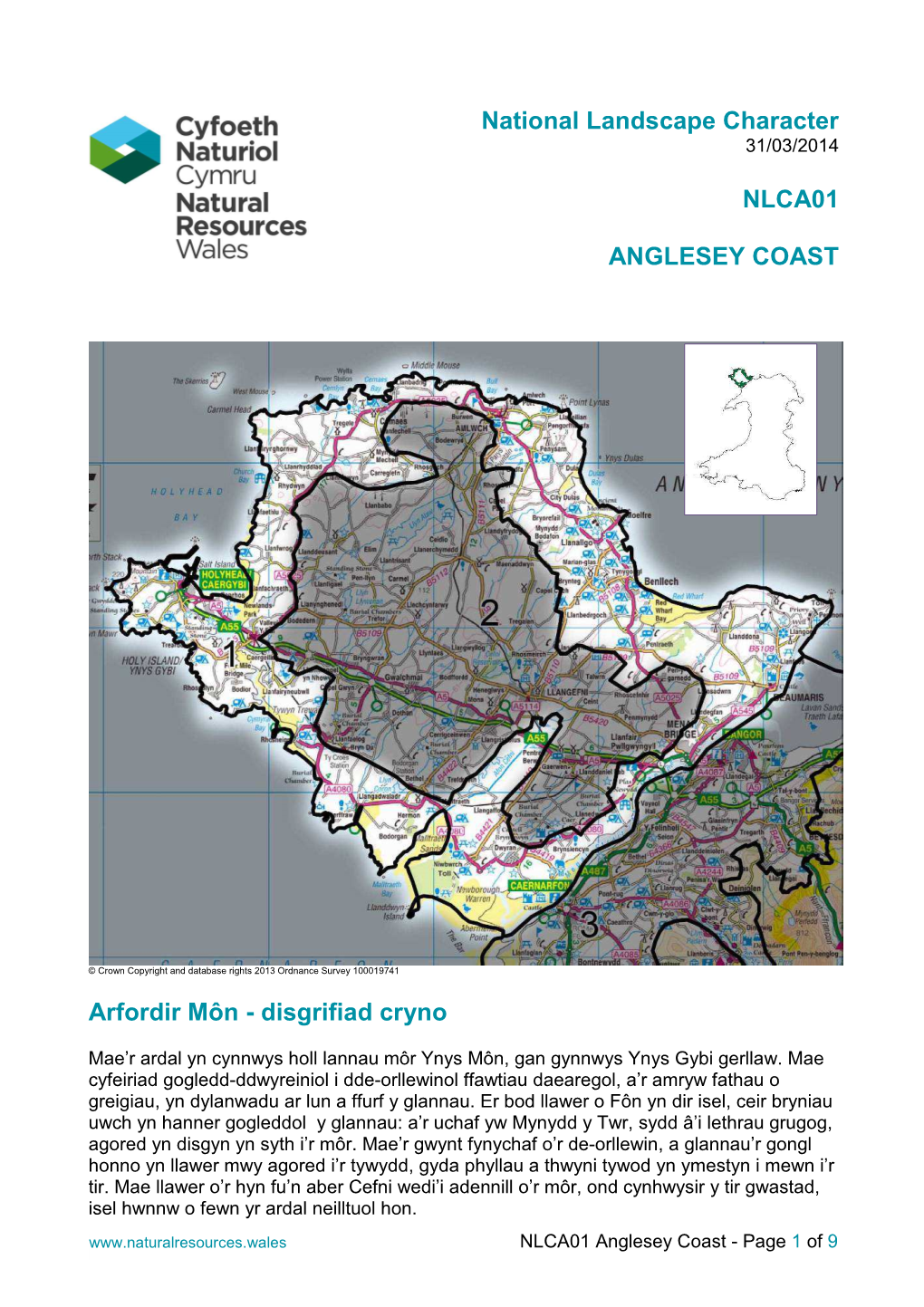 NLCA01 Anglesey Coast - Page 1 of 9
